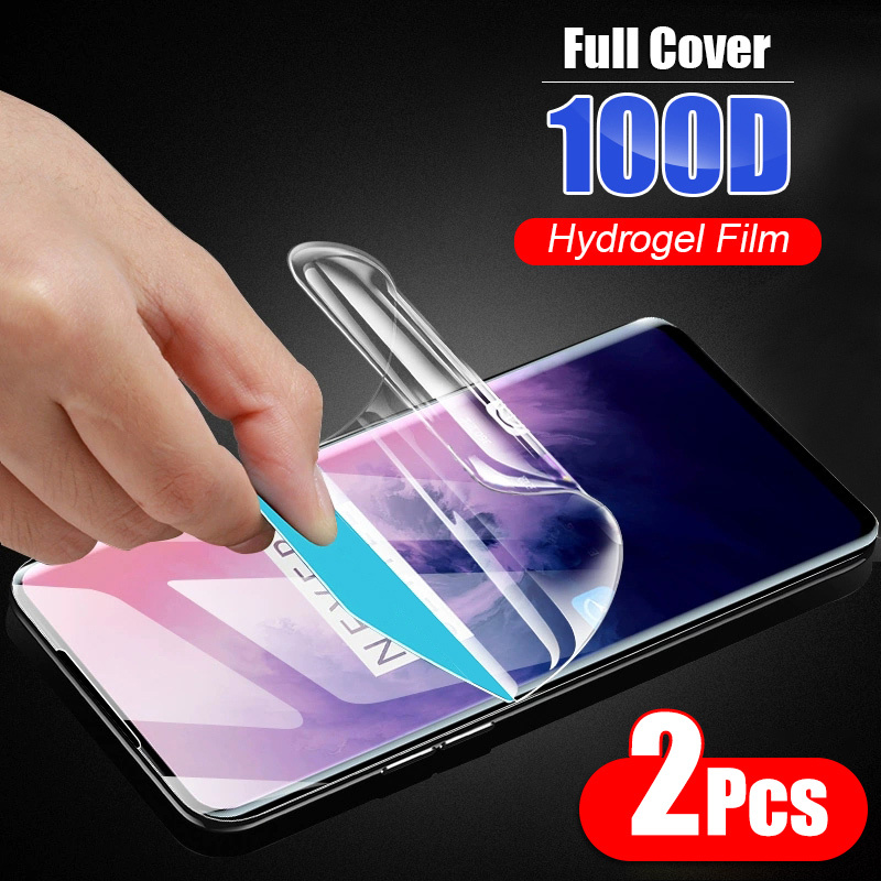 *2 Pcs 100D Curved Edge Hydrogel Film  Oneplus 7 Pro 7T 5 6T