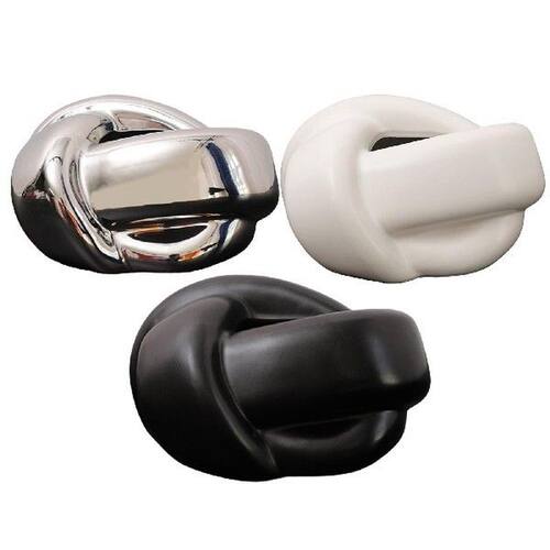 Modern Tissue Box Cover Organizer Ceramic Knot Shape for