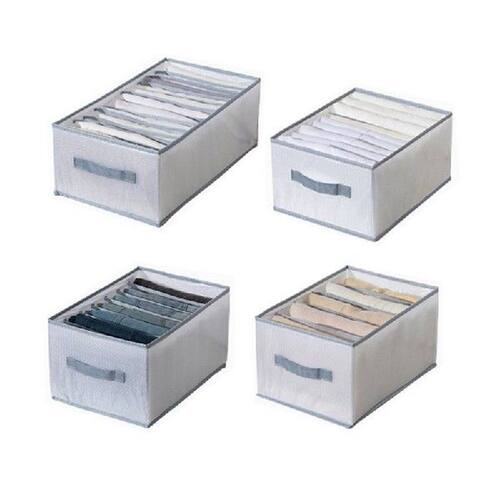 4Pcs Wardrobe Clothes Organizer, Washable Closet Organizers