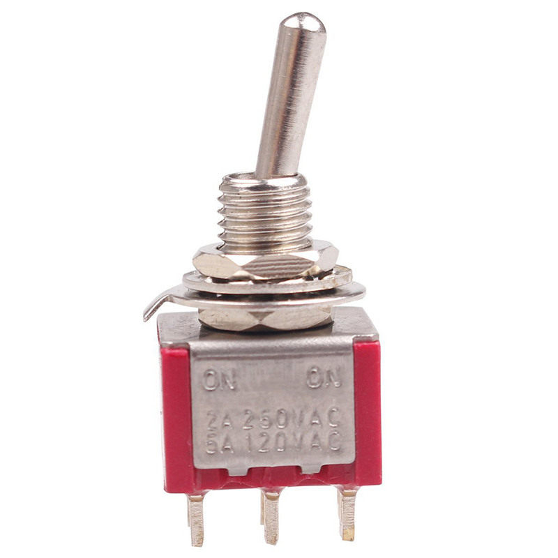 2a/250vac 5a/120vac dpdt on/on 6 pin mounted mts-202 switch
