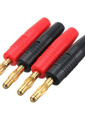 4pcs4mm Plugs Gold Plated Musical Speaker Cable Wire Pin Ban