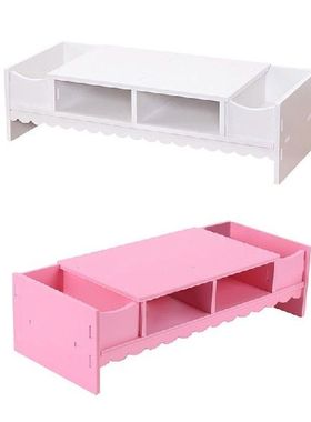 Monitor Heightened Shelf Desk Storage Keyboard Organizer