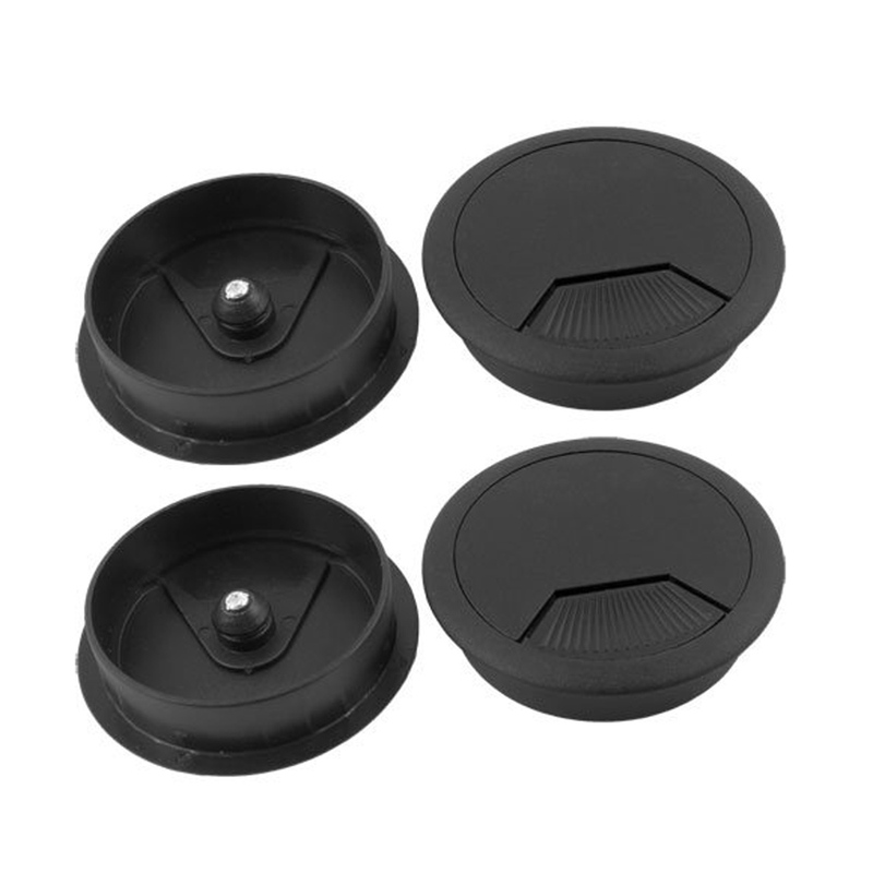 20pcs PC Computer Desk Grommet Wire Hole Cap Cable Cover 60m