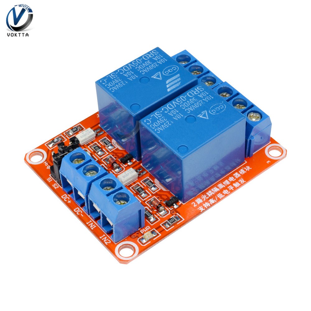Relays 5V 2 Channel Timer Delay Relay Module With Optocoupl