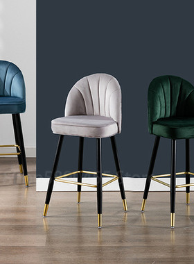 Light Luxury Bar Chair High Chair Bar Stools Fashion Modern
