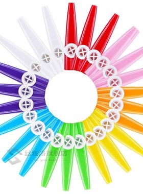 24 Pieces Plastic Kazoos 8 Colorful Kazoo Musical Instrut, G