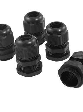 10-13mm Cables PG16 Black Glands Connectors 5 Pcs