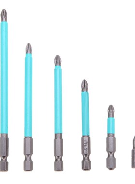 6pcs PH2 Bits Set Anti Slip Hex Shank RepBit Alloy Steel Sin