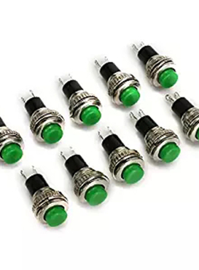 250V 1A 10Mm S-Resetting Off/On Switch Button No Lock 25Pcs