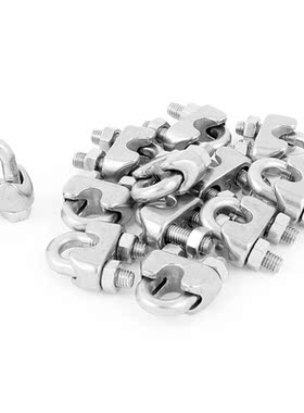 5mm 3/16 Inch Wire Rope Cable Clamp Clips 12pcs