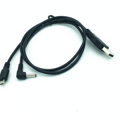 USB 2.0 A male to micro 5P Male + power DC35135 Data Y Cable