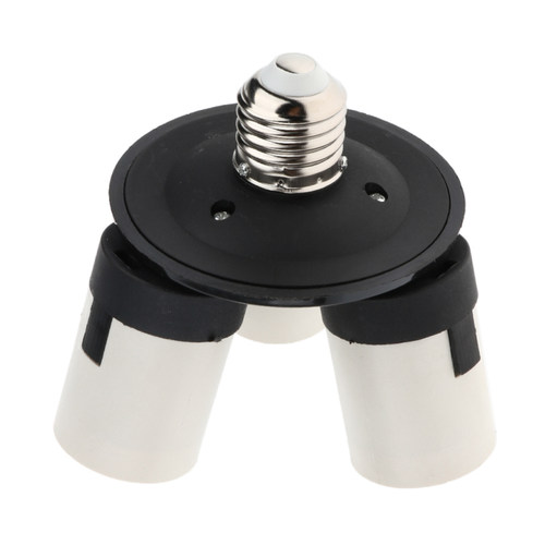 3E27 Socket Studio Light Bulb Converter Lamp Splitter Base L