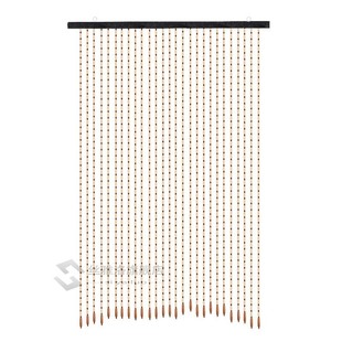 175x90cm 27 Line  Wooden Beads Curtain Fly Screen Handmade D