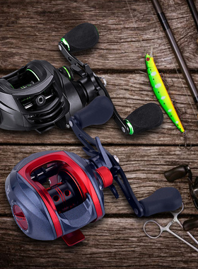 Metal Fishing Reel Round Magnetic Control Baitcasting Reel