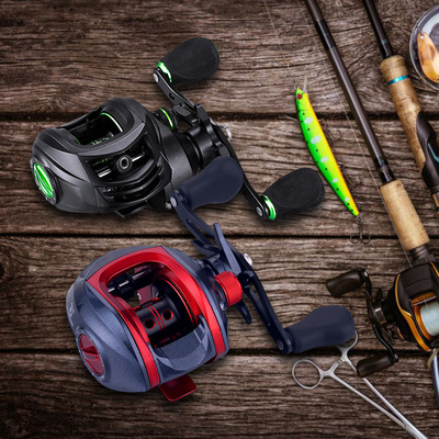 Metal Fishing Reel Round Magnetic Control Baitcasting Reel