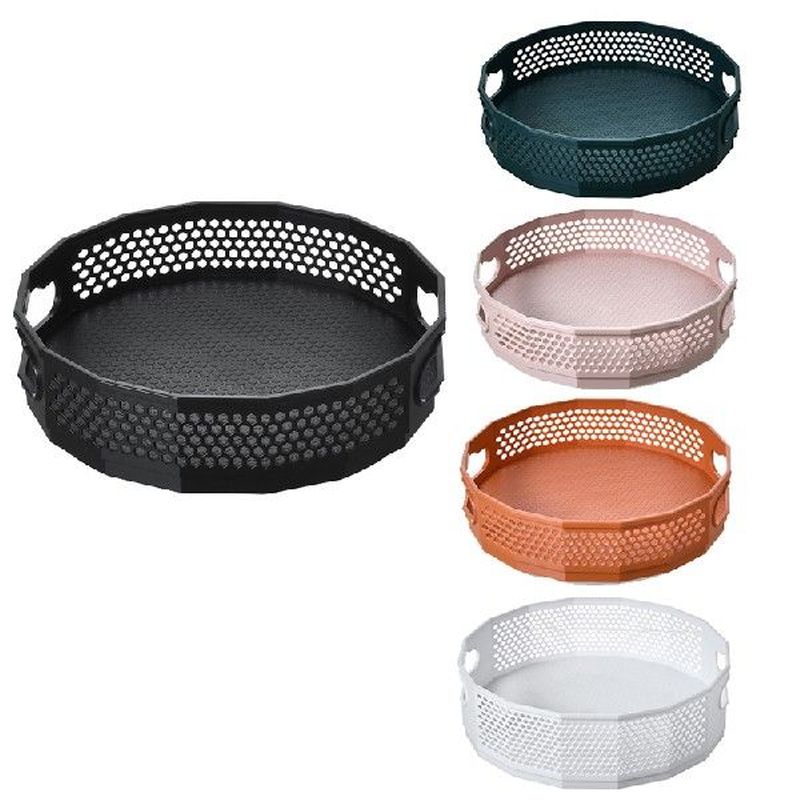 Storage Tray Drain Rack Turntable Rotating Tray 360 Spice