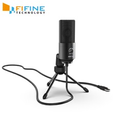 Fifine USB Condenser game Microphone For Laptop Windows Stu