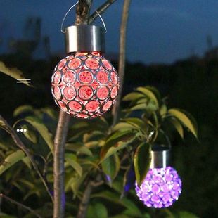 Colorful Discoloration Solar LED Hanging Light Waterproof