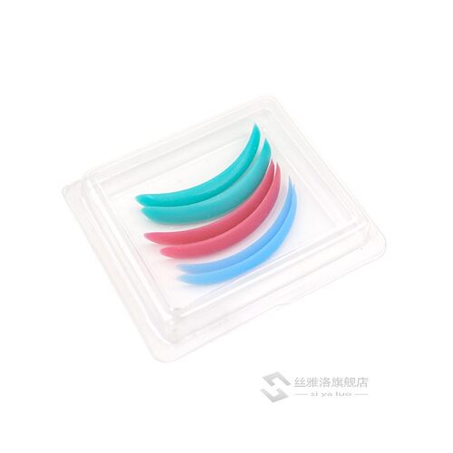 5pairs Color Silicone Eyelash Perm Pad Recycling Lashes Rods