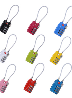 Resettable 3 Digit Combination Lock Travel Suitcase Luggage