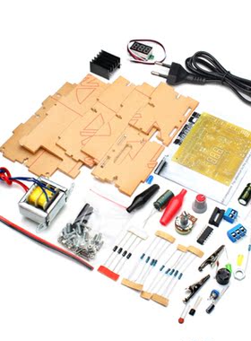 EU Plug 220V DIY LM317 Voltage Power Supply Module Kit With