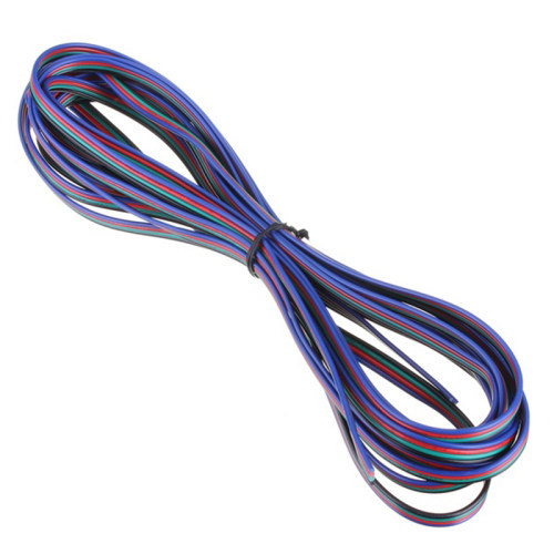 5M 4-Pin RGB LED Extension Wire Connector Cable Cord For 352