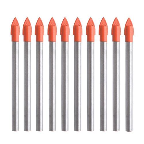 10 Pieces 6MM Glass and Tile Drill Bits Carbide Drilling Too