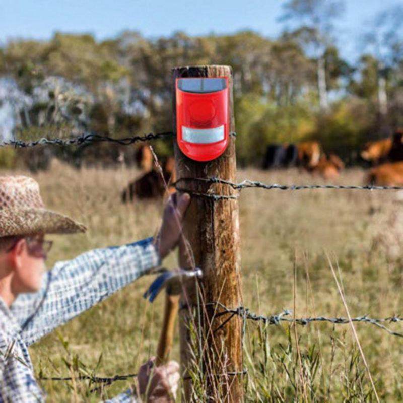 solar light decibels anti theft strobe alarm solar lamp