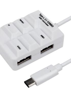 Type C USB 3.1 HUB All in 1 SD TF  OTG Card Reader  for Macb