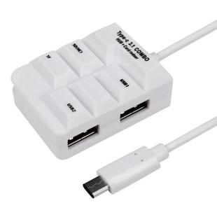 Type C USB 3.1 HUB All in 1 SD TF OTG Card Reader for Macb