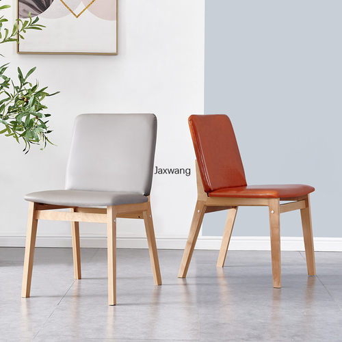 Nordic Dining Chairs Household Solid Wood Chair Simple Home