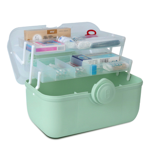 Organizer High Capacity With Handle Medicine Chest First