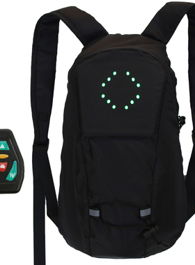LED Wireless Cycling Vest 15L MTB Bike Bag Safety LED Turn