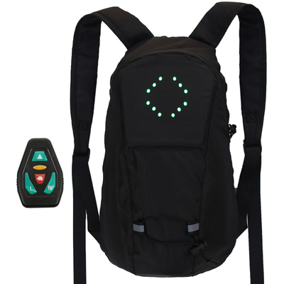 LED Wireless Cycling Vest 15L MTB Bike Bag Safety LED Turn