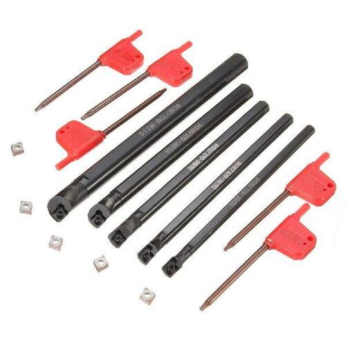 5pcs Boring Bar Tunring Tool SCLCR 6/7/8/10/12mm with