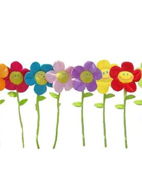 8 Pcs Cute Sun Flower Plush Rose Bouquet Daisy Flowers with