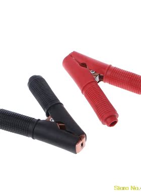 2 Pcs 100A Car Vehicle Battery Test Alligator Clips Crocodil