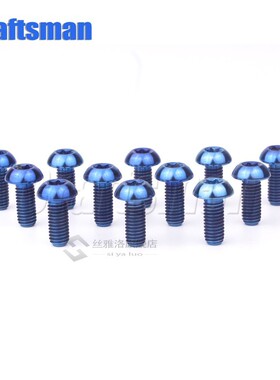 12 Pcs Titanium Bolts M5x10 12mm Screw Bolt for Disc Brake R