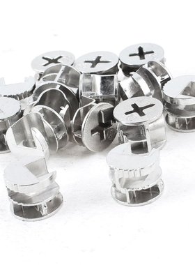 15 Pcs 15mm Dia Head Connecter Cam Fittings