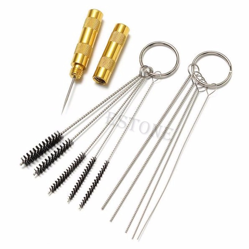 1Airbrush Spray Cleaning Repair Tool Kit Needle Brush 2017