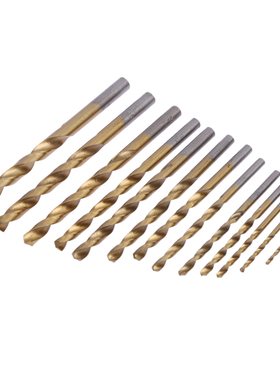 13 pcs HighSpeed Steel Twist Drill Bit HSS Plating Titanium