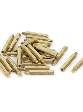 M4x30+6mm Female/Male Threaded Brass Hex Standoff Pillar Spa