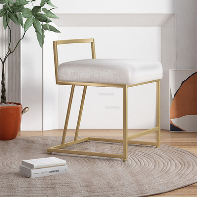 Luxury Living Room Chair Dressing Stool Iron Makeup Chair