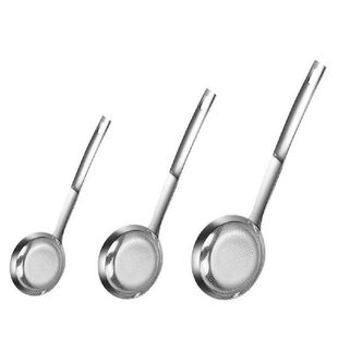 3 Pcs Stainless Steel Fine Mesh Strainer Oil Skimmer Fine