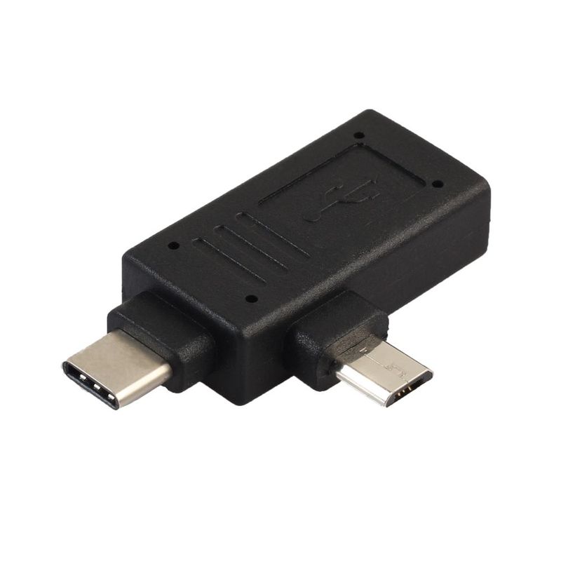 2-in-1 Micro-USB 3.0 & USB 3.1 Type-C USB OTG Adapter, O