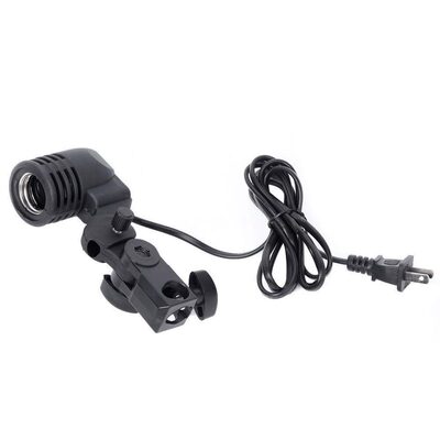 E27 Bulb Holder Socket Swivel Bracket Photo Light Lamp Mount
