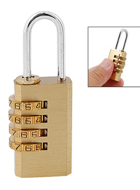 4 Digit Bag Travel Lock Resettable Combination Padlock