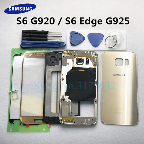 Full Housing case  Samsung Galaxy S6 G920F S6 Edge G925F Fro