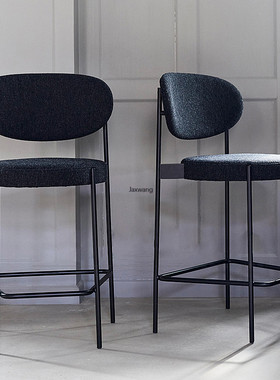 Simple Bar Chair Home Furniture Backrest High Chair Nordic
