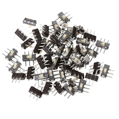 50Pcs Slide Switch 6 Pin Mini Toggle Switch SMD PCB 2 Positi